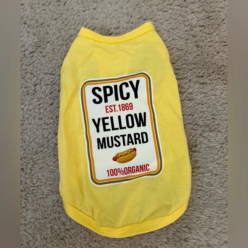 Spicy Yellow Mustard pet Shirt